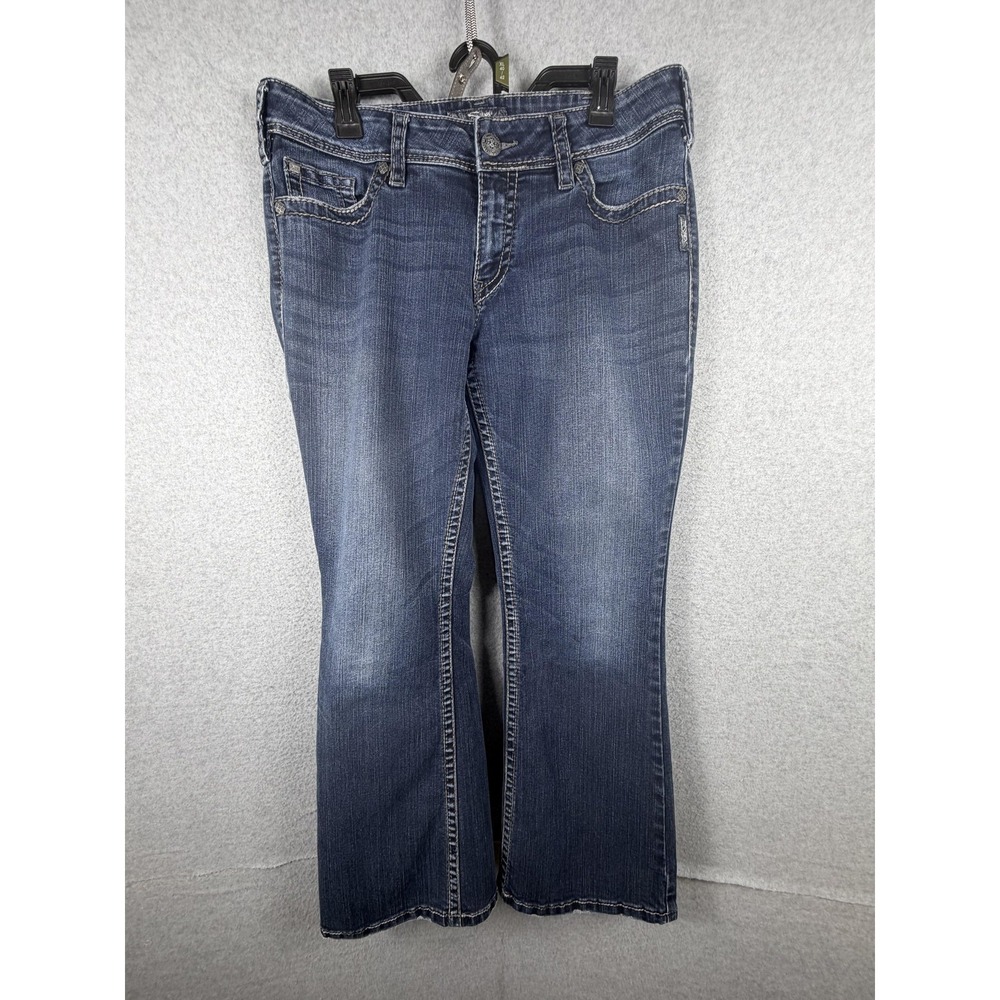 Silver Jeans Co Jeans Womens W34 L30 Blue Suki Surplus Bootcut Stretch Denim